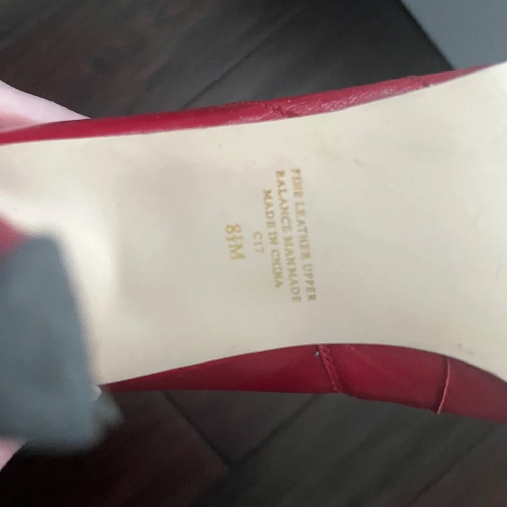 Ann Marino Red Heeled Boots - Picture 7 of 7
